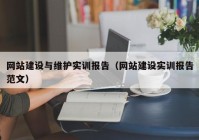 網(wǎng)站建設(shè)與維護實訓(xùn)報告（網(wǎng)站建設(shè)實訓(xùn)報告范文）