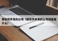 做軟件開(kāi)發(fā)的公司（做軟件開(kāi)發(fā)的公司到底是什么）